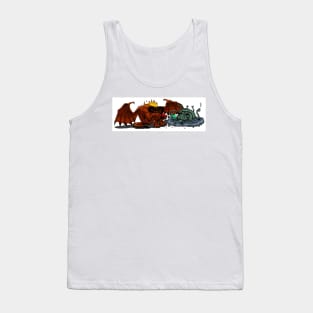 Monsters Texting Tank Top